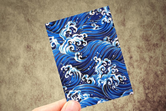 Winter Waves: 100 Custom Art Kimono TCG Card Sleeve - Standard Size Card Sleeves