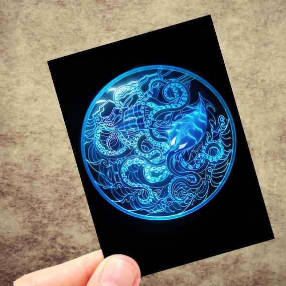 The Blue Kraken: 100 Custom Art Kimono TCG Card Sleeve - Standard Size Card  Sleeves - Etsy