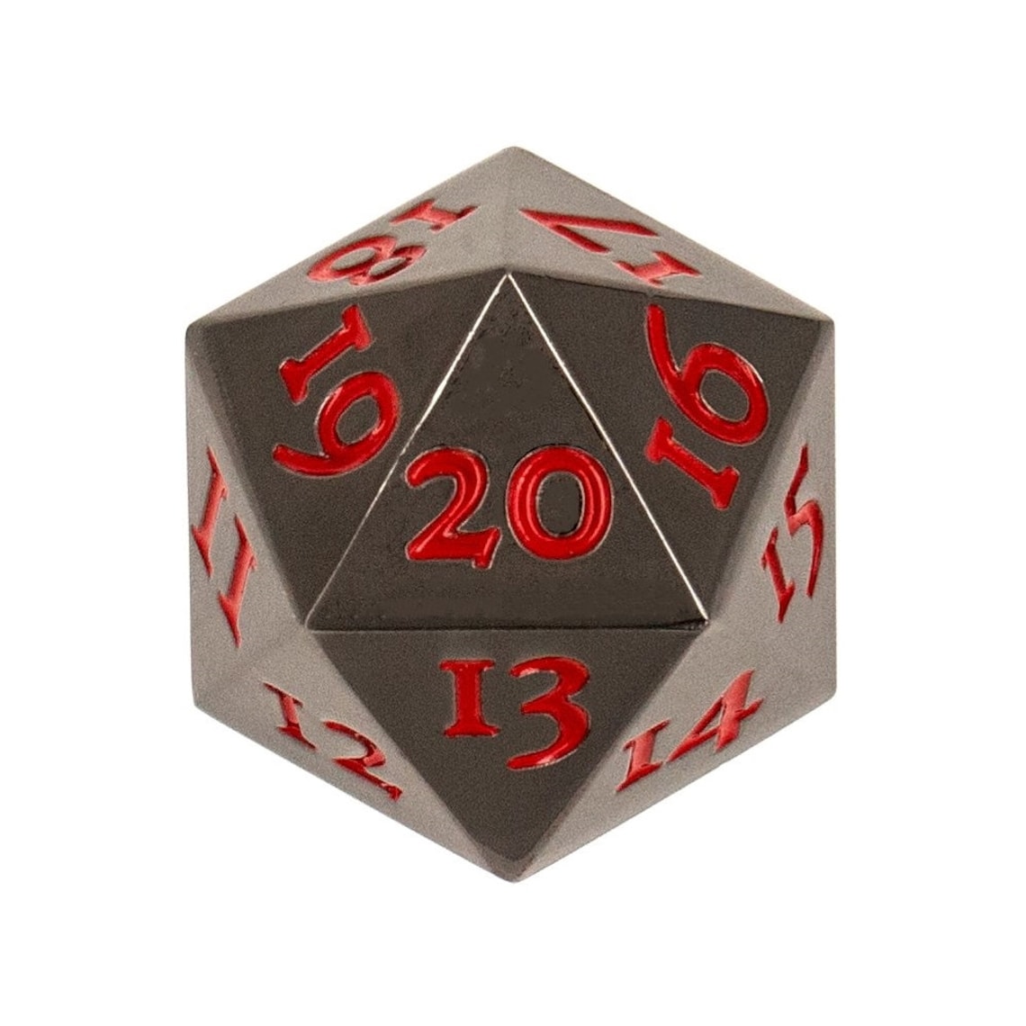 Metal Spindown D20 Dice Set of 5 Extra Large Extra Heavy Count Etsy
