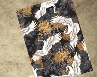 Midnight Cranes: 100 Custom Art Kimono TCG Card Sleeve - Standard Size Card Sleeves