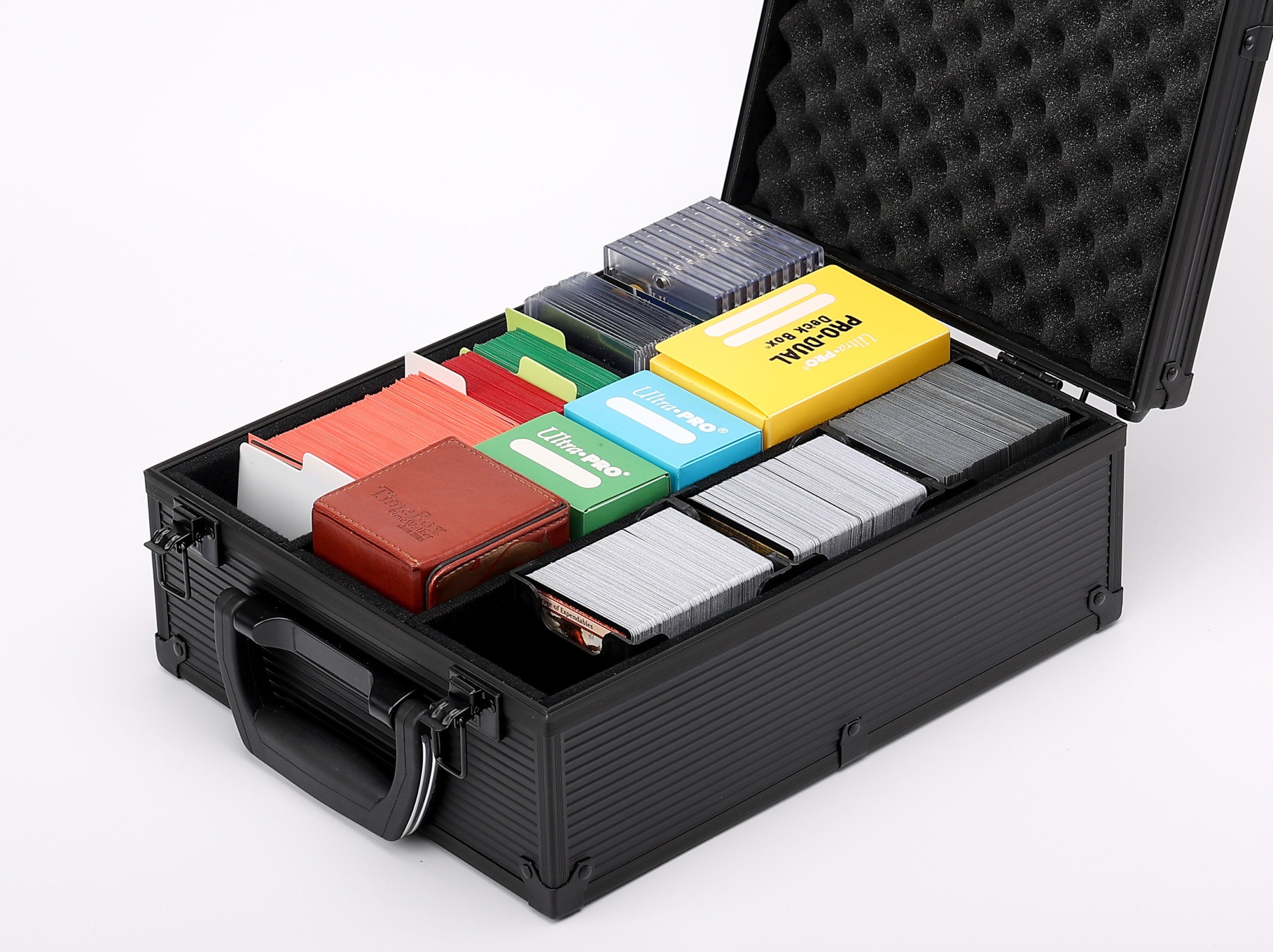 KakapopoTCG Spell Briefcase TC-E3B Lockable Storage Case for TCG, Deck Box, MTG, Magic, FaB, YGO, Dominion, Trading Cards, toploader, EDH, Commander, KakapopoTCG Spell Briefcase TC-E3B Lockable Storage Case for TCG, Deck Box, MTG, Magic, FaB, YGO, Dominion, Trading Cards, toploader, EDH, Commander,