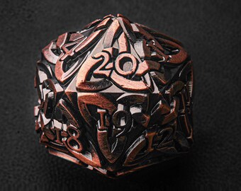 Niekończący się oszustwo Celtic D20 Spindown Life Counter - do MTG, Commander i EDH