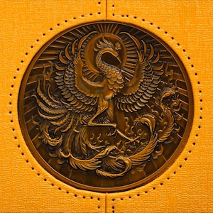 Phoenix's Nest - Deck Box für Sammelkartenspiele, TKG, EDH, Kommandant, LKG, DnD Zauberkarten, Würfeln und Countern