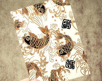 Koi of Dawn: 100 Custom Art Kimono TCG Card Sleeve - Standard Size Card Sleeves