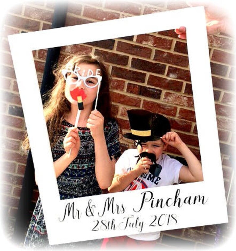 Extra Large Polaroid Frame Photo Booth Wedding Image 0