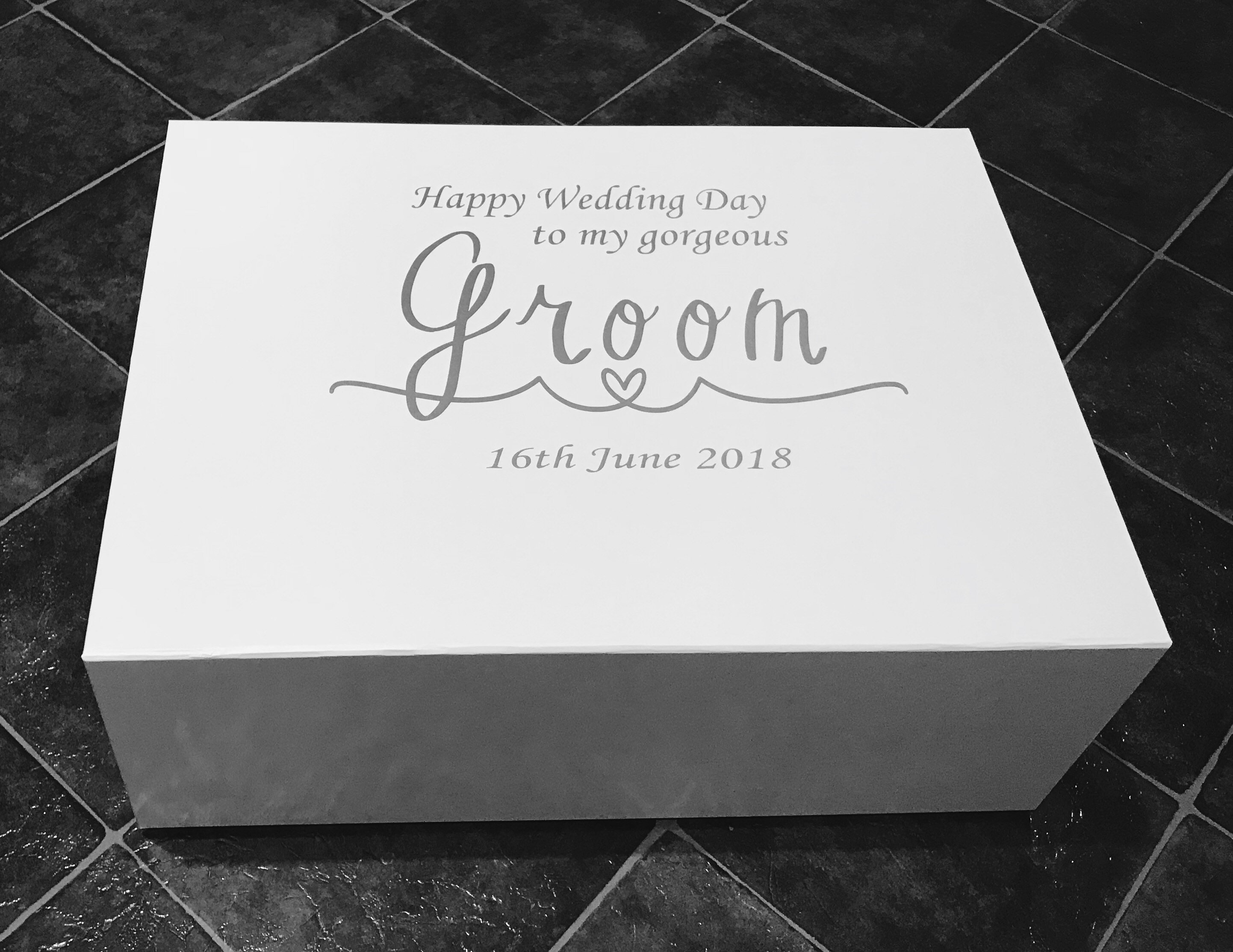 Extra Large Groom Gift Box Luxury White Groom Box Wedding Etsy UK