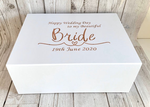 Personalised Bride Gift Box Bride Wedding Day Box wedding