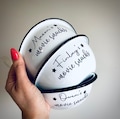 Personalized Enamel Popcorn Bowl: Movie Night Treat Bowl