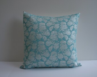 18 x 18 metallic floral pillow cover