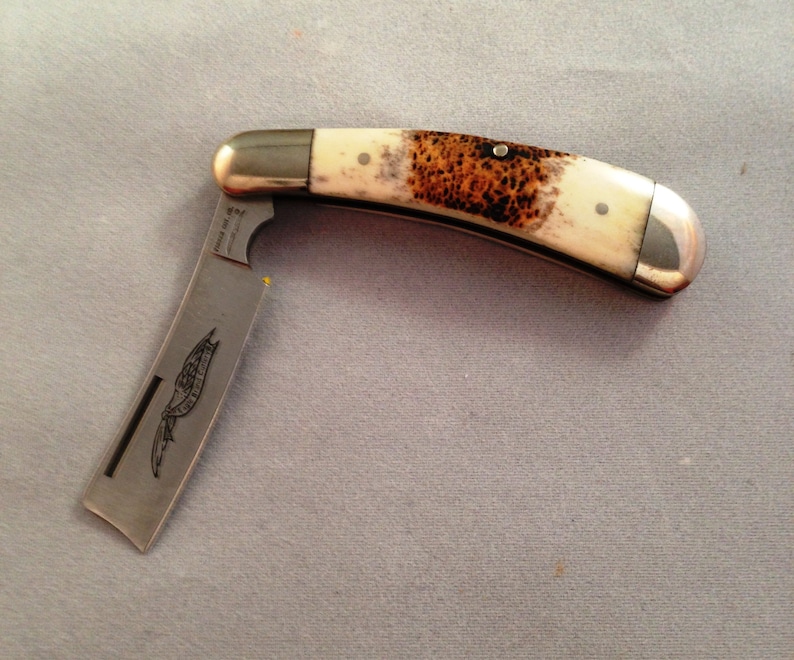 Vintage Folding Razor Knife Parker Eagle Brand Genuine Etsy