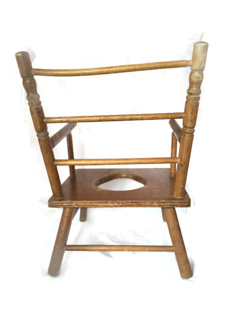 Antique Wooden Potty Chair Toy High Chair Potty Chair for Etsy