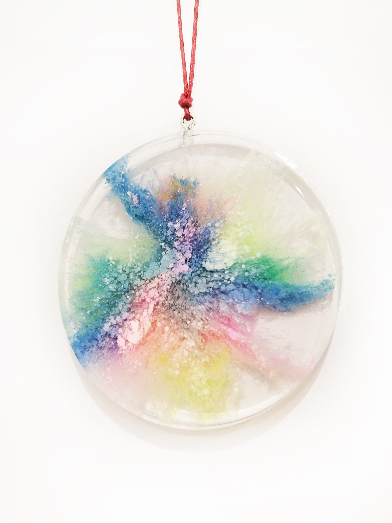 Rainbow Epoxy Resin Wall Ornament Pet Memorial Rainbow Pet Etsy
