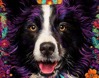 Border Collie Art, Border Collies, Dog Art Prints, Herding Dogs, Working Dogs, Pet Portraits, Dog Artwork, Border Collie Decor, Dog Art