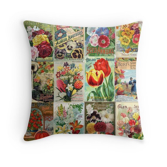 Gardener Gift Garden Decor Flower Pillow Tulip Pillow Etsy