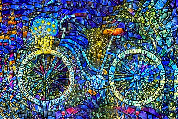 Etsy bicycle art hotsell