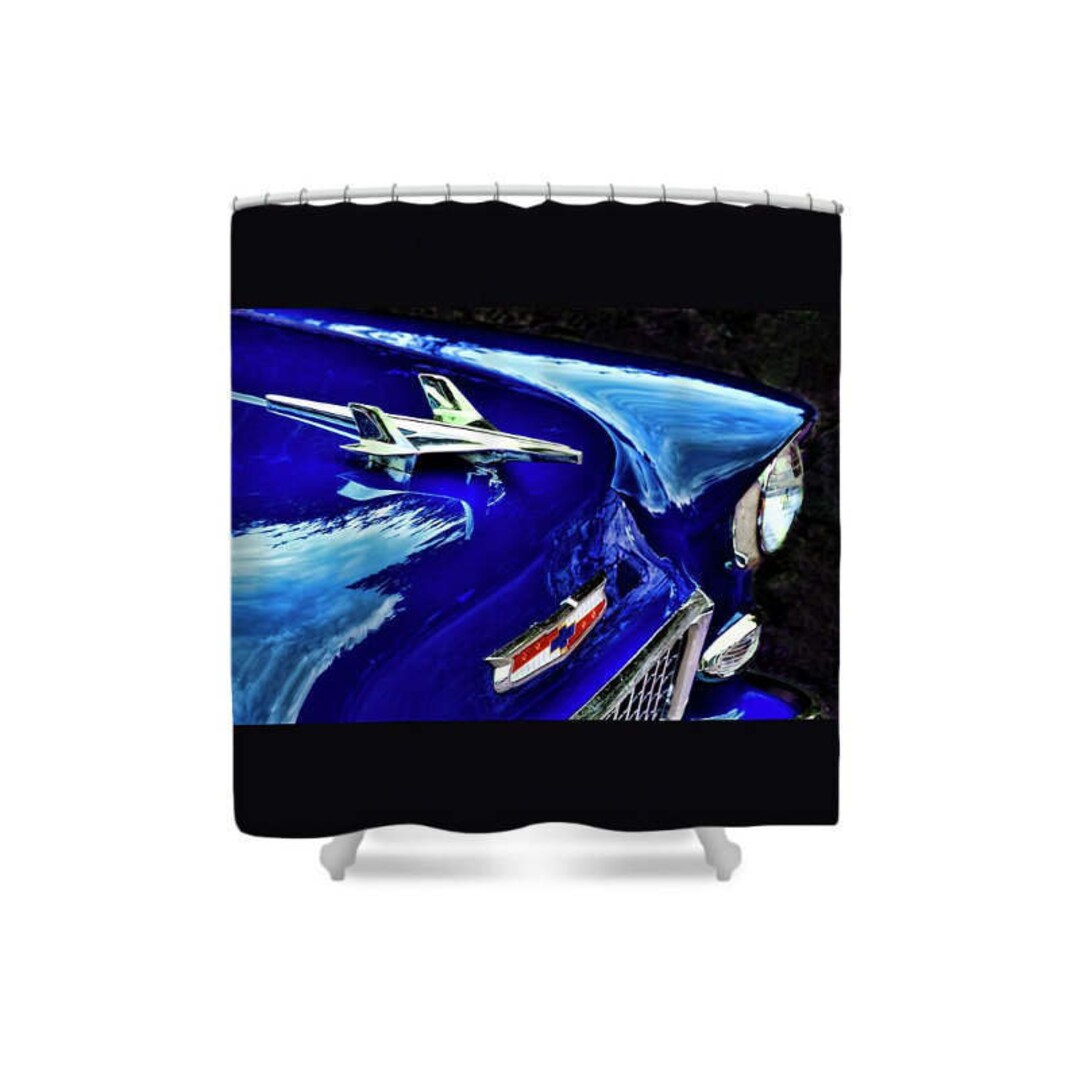 Car Shower Curtain Car Decor 50s Decor Mens Gift Ideas Etsy