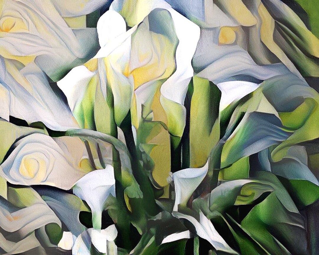 Calla Lily Wall Art, Calla Lilies Print, Floral Abstract Art, Flower