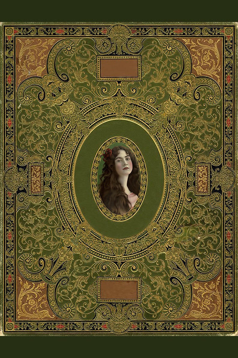 Book Lover Gift Book Cover Vintage Wall Art Antique Books Etsy