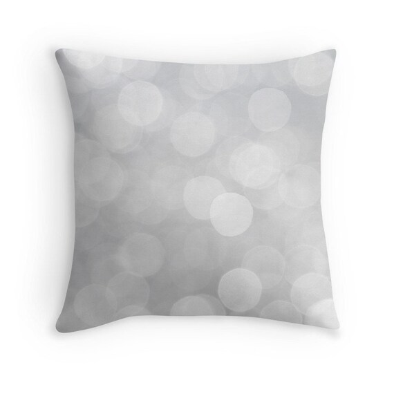 Gray Pillow Gray Decor Grey Cushions Gray Minimalist Grey Cushion Cover Abstract Pillow Bokeh Gray Throw Pillow Modern Decor