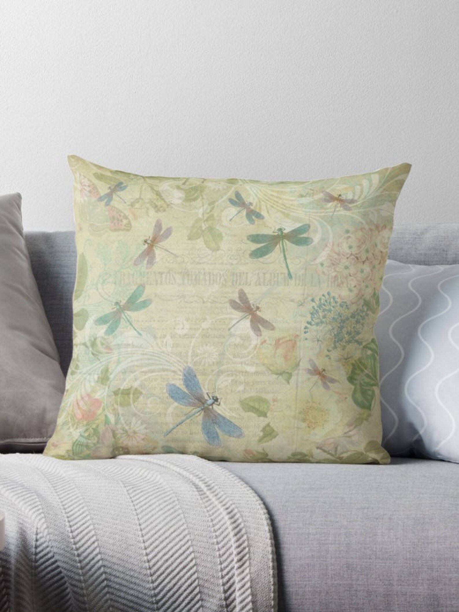 Dragonfly Gifts Dragonfly Pillow Dragonfly Decor Shabby Etsy Canada