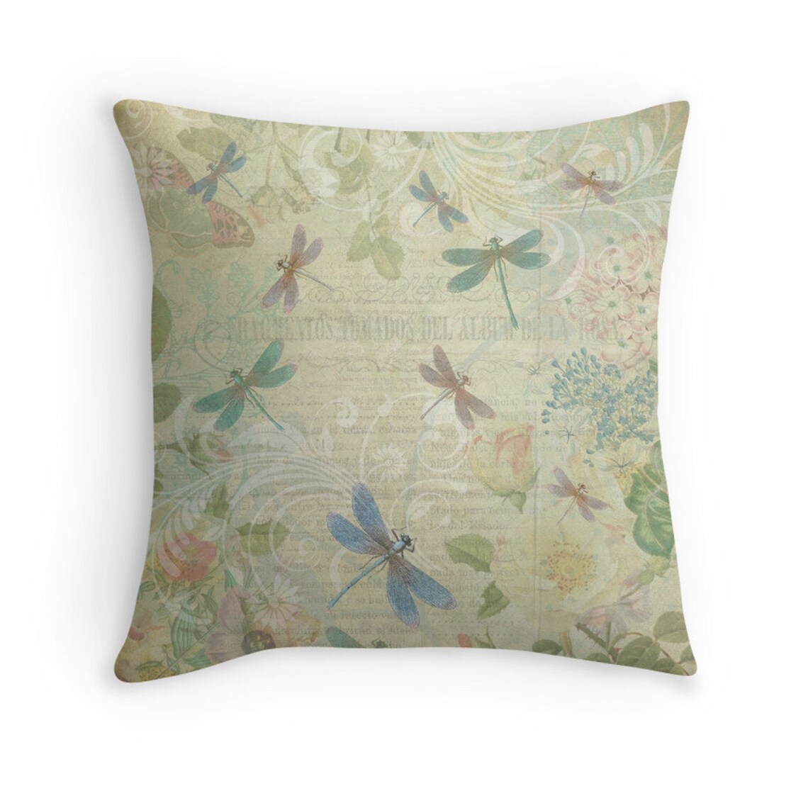 Dragonfly Gifts Dragonfly Pillow Dragonfly Decor Shabby Etsy Canada