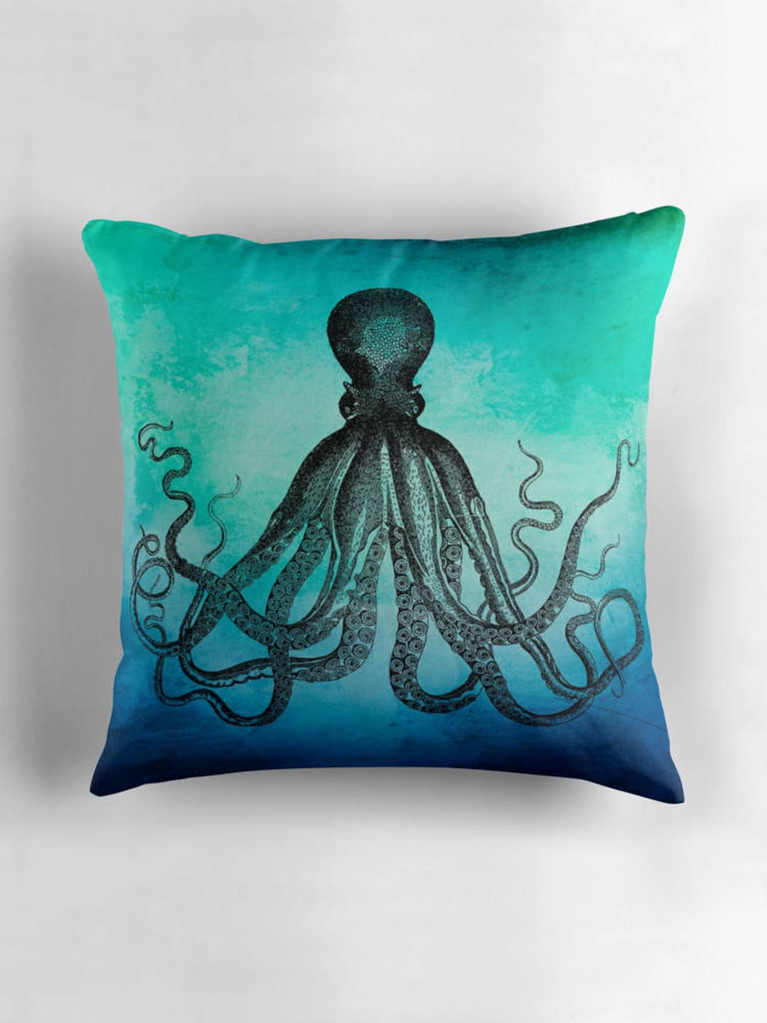 Octopus Pillow Octopus Decor Ocean Decor Underwater Decor Etsy
