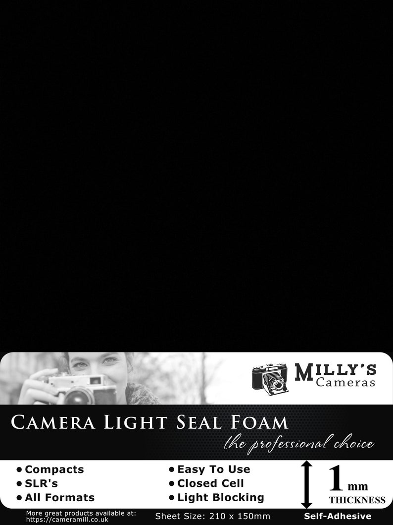 1mm 1.5mm 2mm Camera Light Seal Foam Sheet Closed Cell Etsy