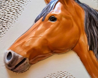 Swedish wall plaque. Horse in 3dimensionby Jie Gantofta Design staffan Johansson no. 277