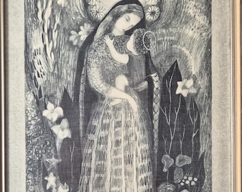 Konst Art A framed textile print by artist Ilse Roempke