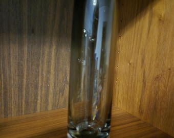 Signed handmade  50s Orrefors vase designed by Sven Palmqvist, smoke colored