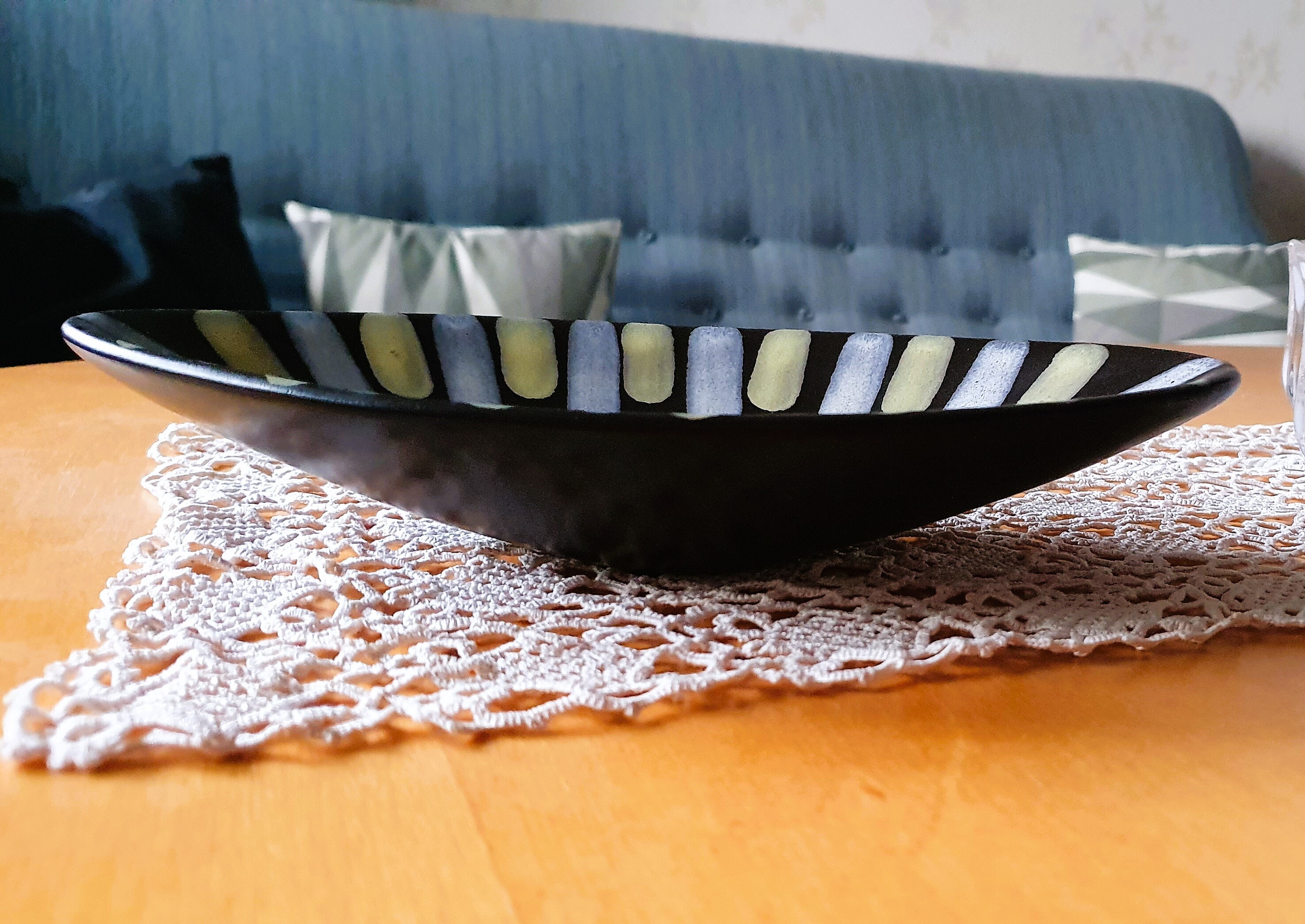 Upsala Ekeby ウプサラエクビィ Risto ウプサラエクビー Upsala Ekeby KARLSKRORA ［花模様のプレートA