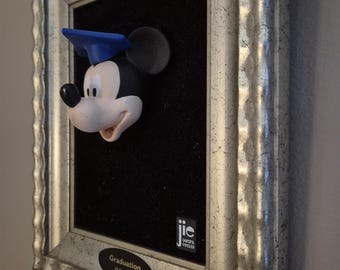 3D painting of Mickey Mouse as graduate by Joakim Lindstrup. By Jie Ar. Magnificent Walt Disney collectible