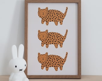 Little Leopards A4 Print