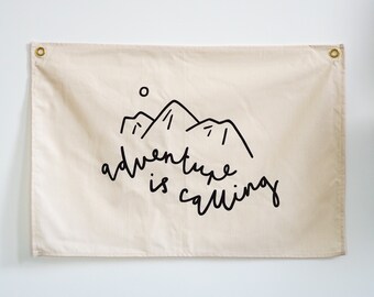 Adventure Is Calling Wall Flag