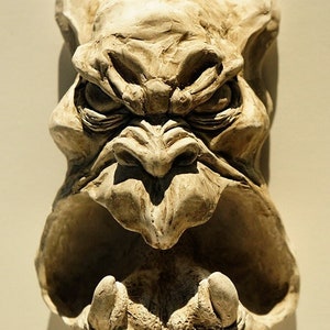 Hanging Gargoyle Face can also be made into a wall fountain