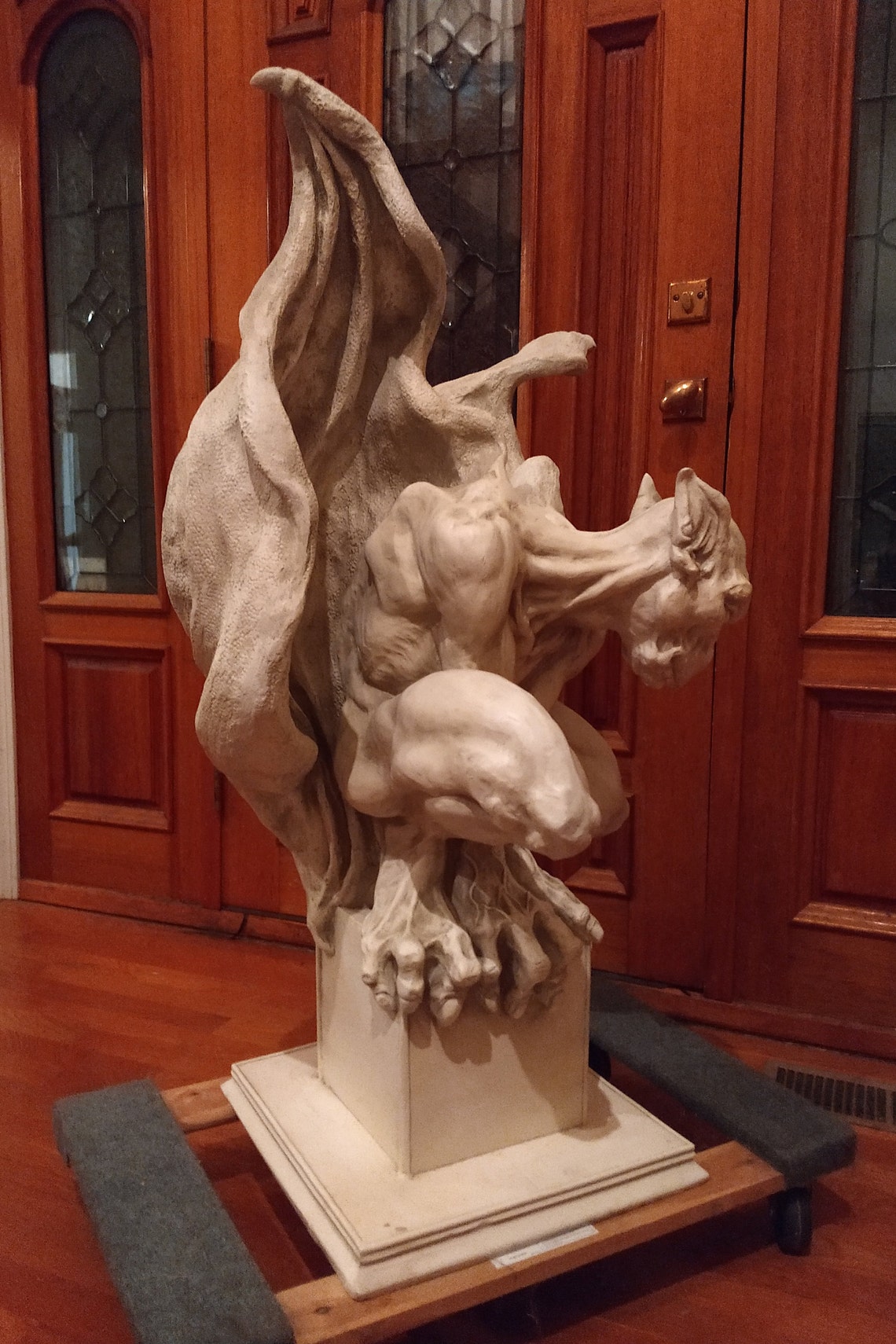 Sentinel Gothic Gargoyle Statue Large Scary Guardian Etsy