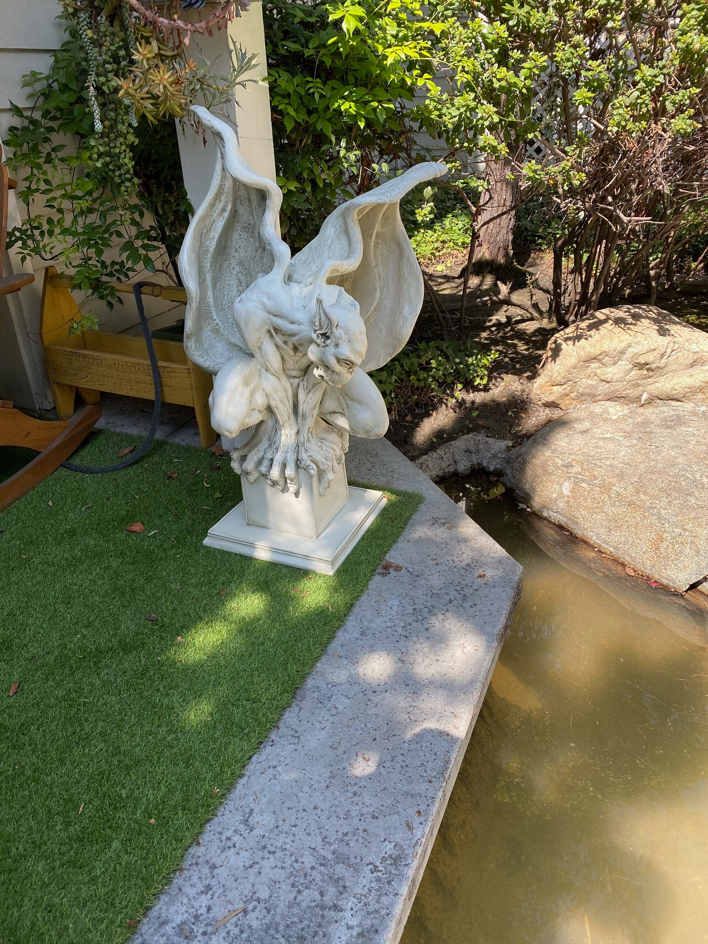 Sentinel Gothic Gargoyle Statue Large Scary Guardian Etsy Nederland