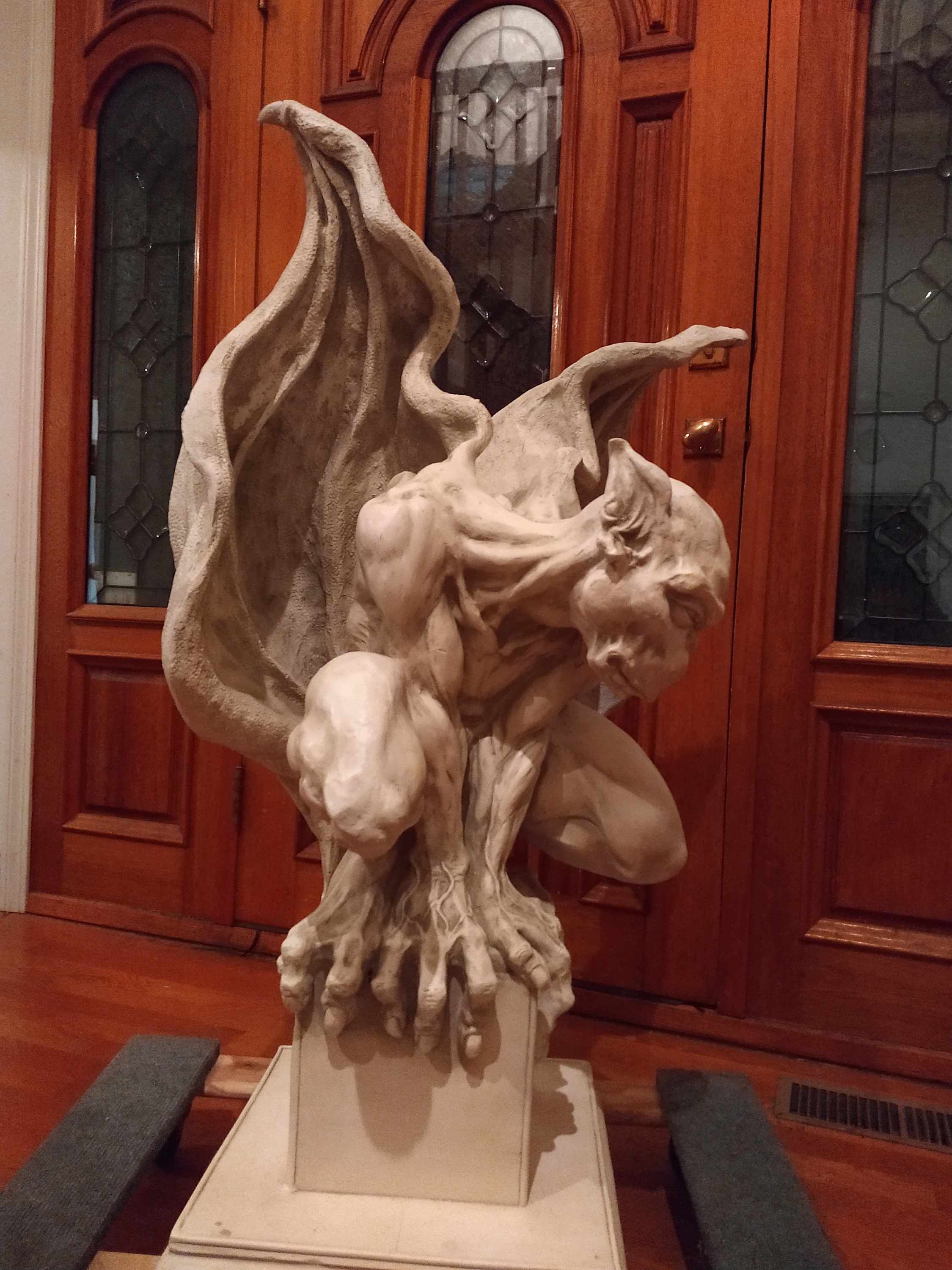 Sentinel Gothic Gargoyle Statue Large Scary Guardian Etsy Nederland