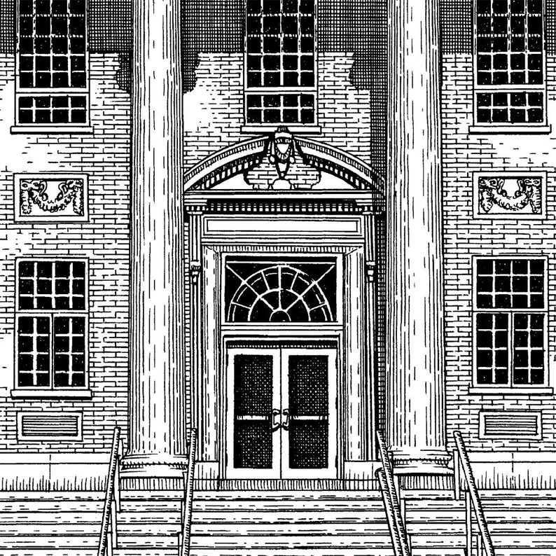 Siena University wall art print by Michael Smith