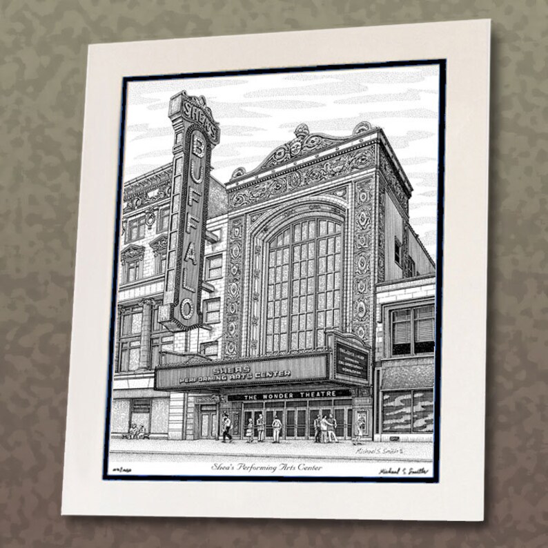 Buffalo NY Sheas Buffalo Theater Wall Art Buffalo NY Art Etsy