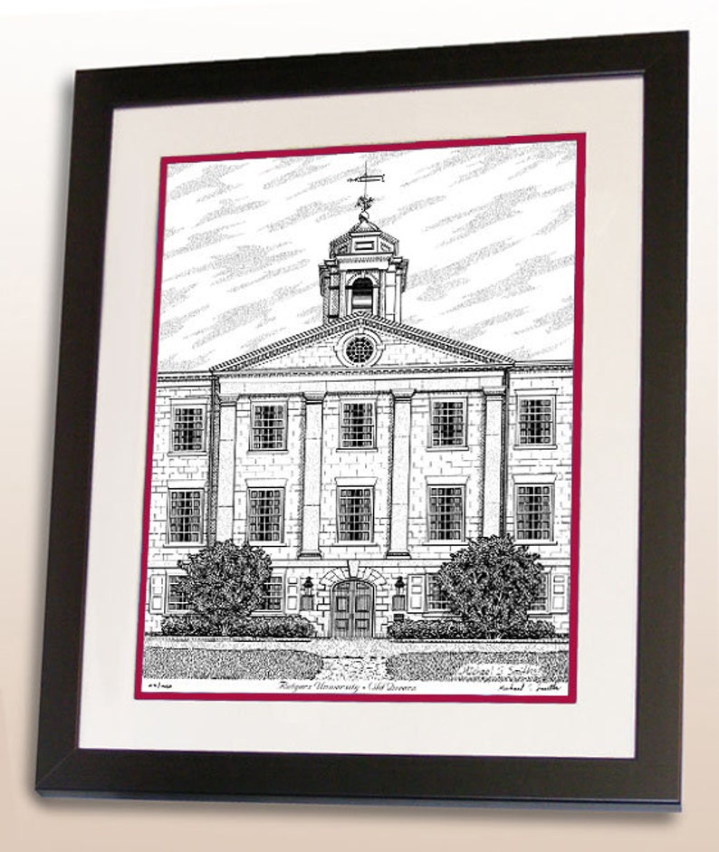 Rutgers University Hand Signed Wall Art Print Rutgers Alumni Etsy