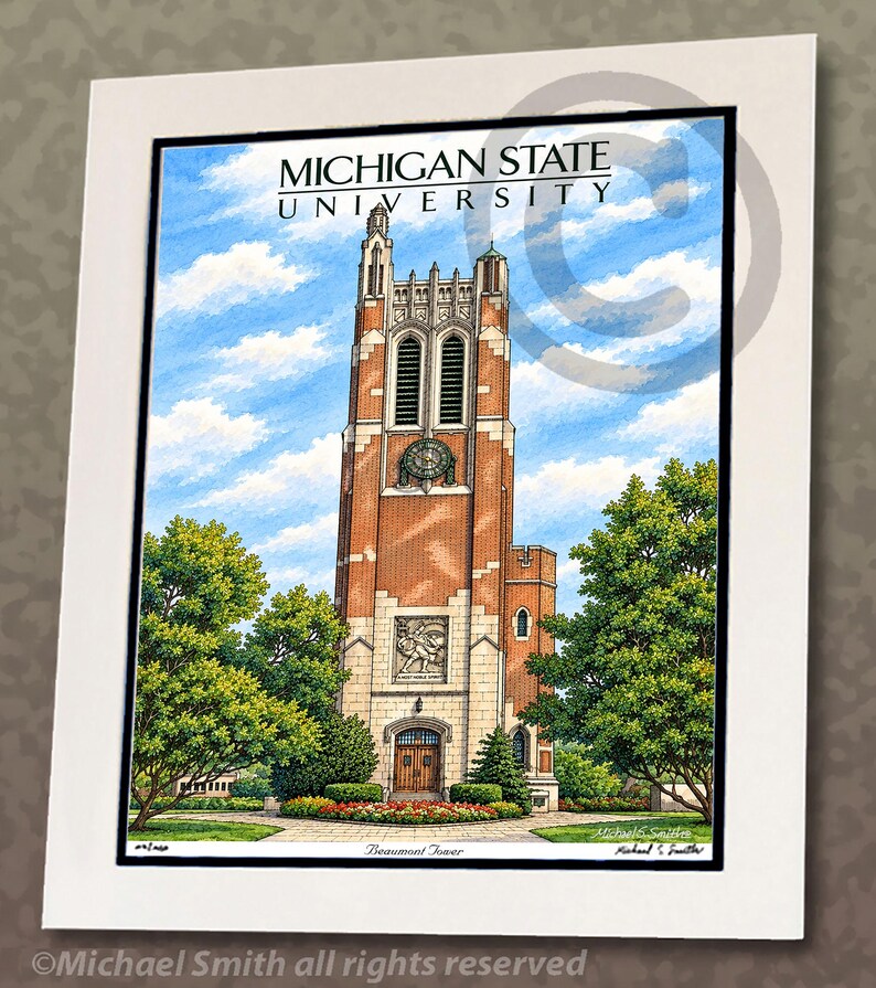 Michigan State University wall art print by Michael Smith