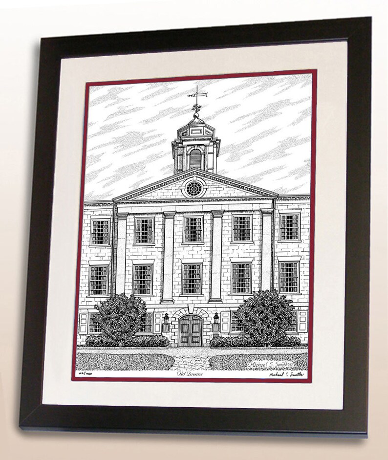 Rutgers University Hand Signed Wall Art Print Rutgers Alumni Etsy
