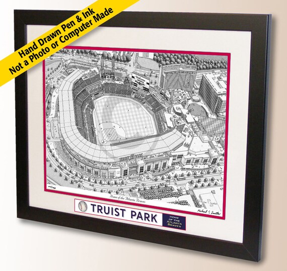 Atlanta Braves Wall Art Truist Park Art Print Atlanta Braves 