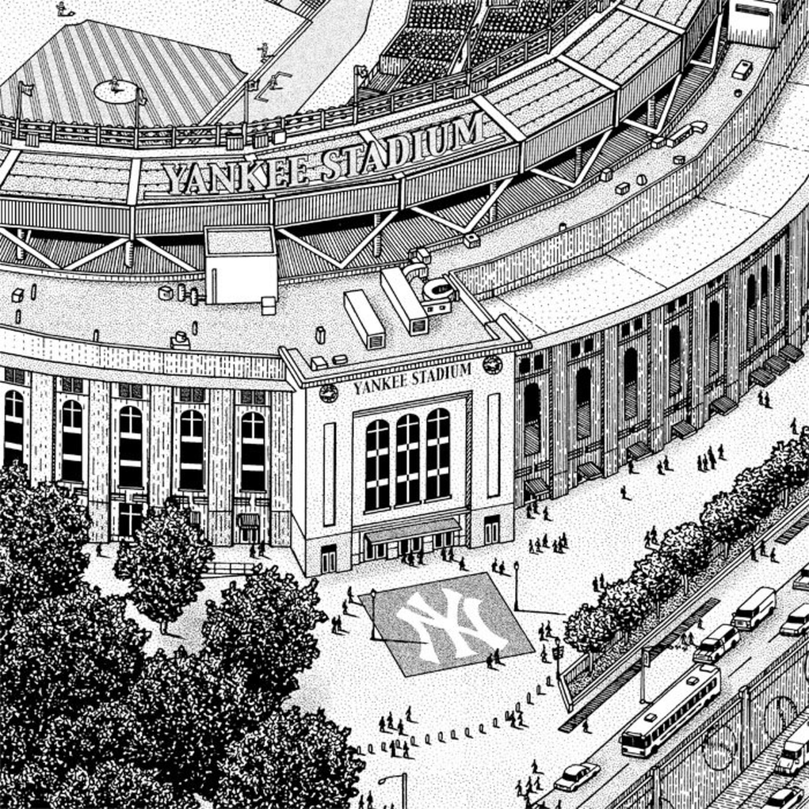 New York Yankees Art New Yankee Stadium Art Print NY Yankees Etsy