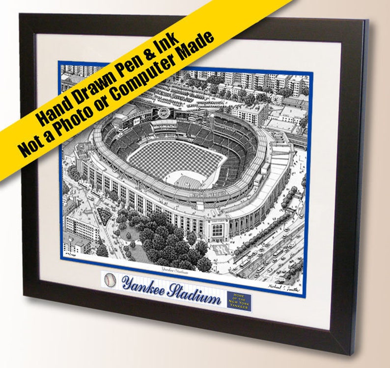 New York Yankees Art New Yankee Stadium Art Print Ny Yankees Etsy