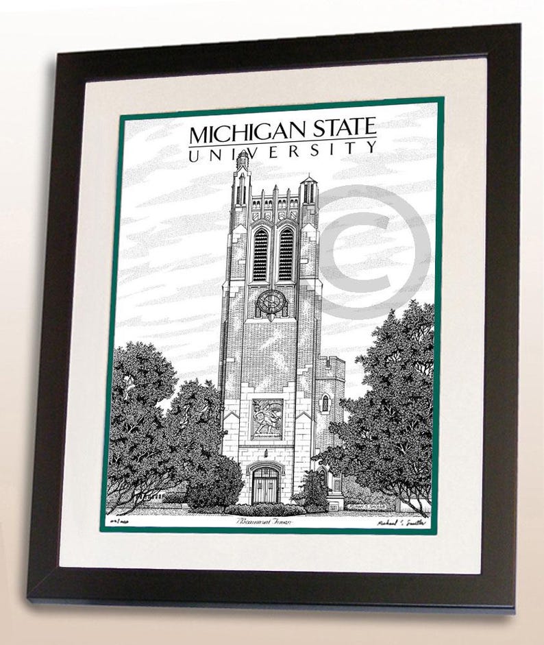 Michigan State University wall art print by Michael Smith