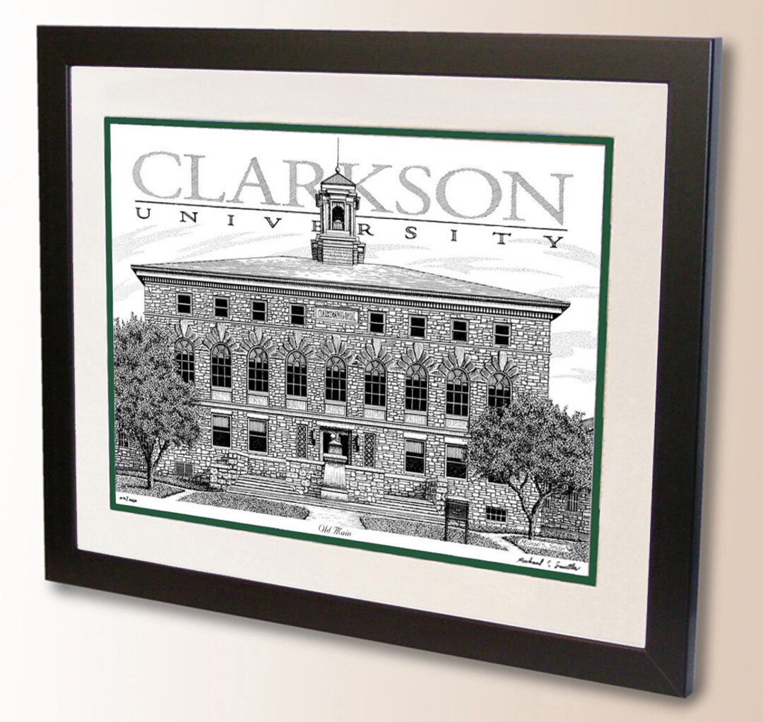 Clarkson University Hand Signed Wall Art Print, Clarkson Alumni
