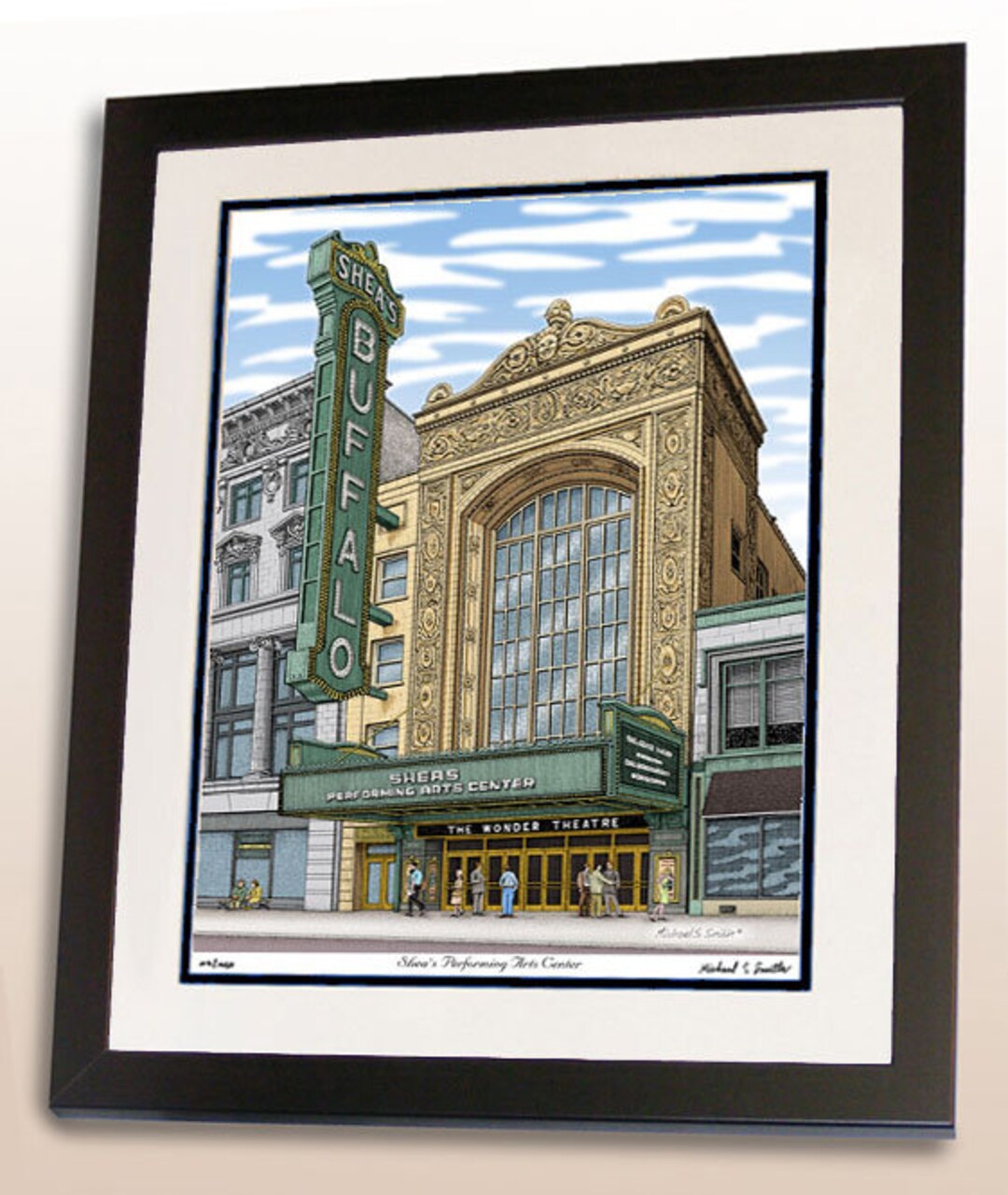 Buffalo NY Sheas Buffalo Theater Wall Art, Buffalo NY Art Print