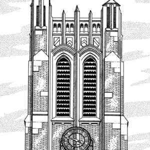 Michigan State University drawing by Michael Smith